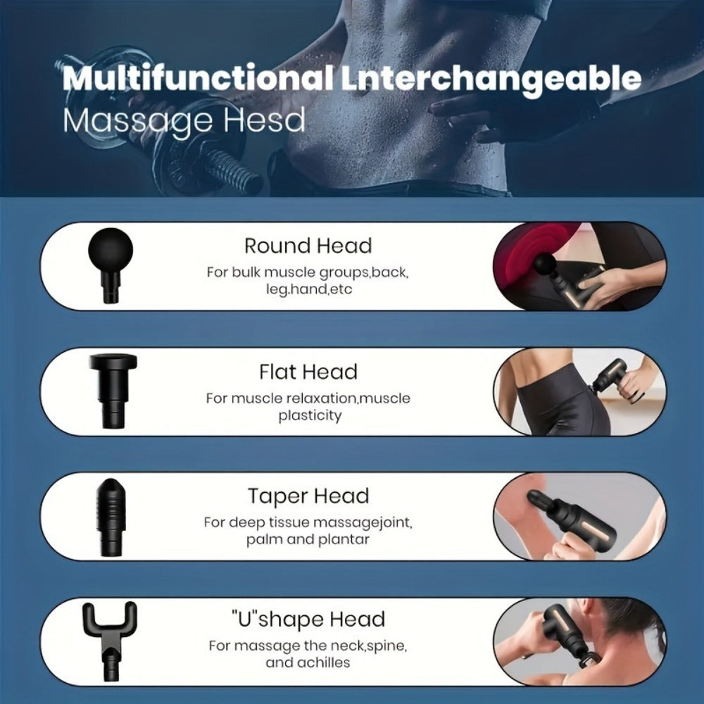 Portable Muscle Relaxer USB Rechargeable Small Massager Mini Fascia Gun